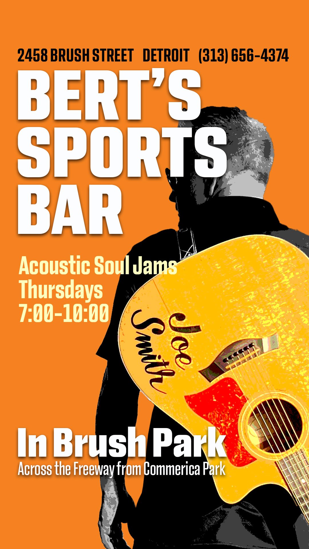 Acoustic Soul Jams Thursdays at Bert's Sports Bar